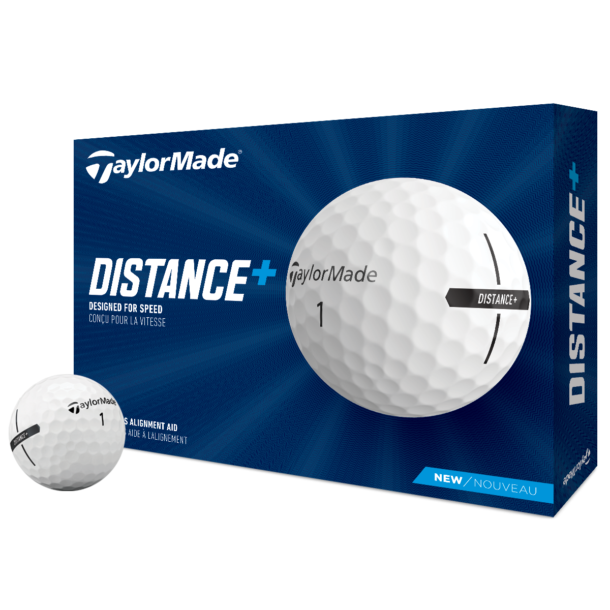 Taylormade | Distance + | White | incl RSGolf logo