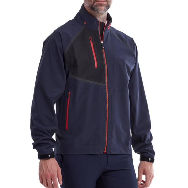Footjoy | 87972 | HydroTour Jacket |  Navy with Black & Bright Red