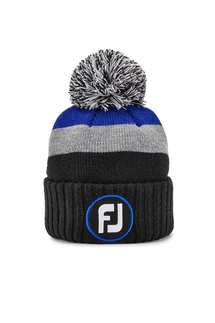 Footjoy | FH21BPOM | Pom Pom Hat | Black / Grey / Royal