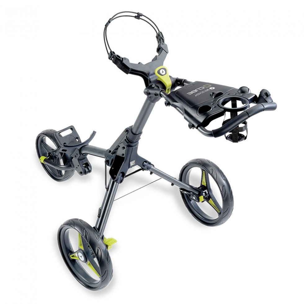 Motocaddy | CUBE | Push Trolley | Graphite / Lime
