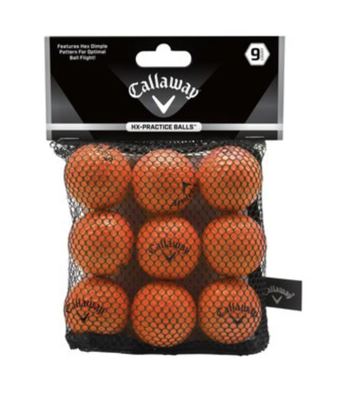 Callaway | Practice Soft Flight | 9 Pack | Orange Balls