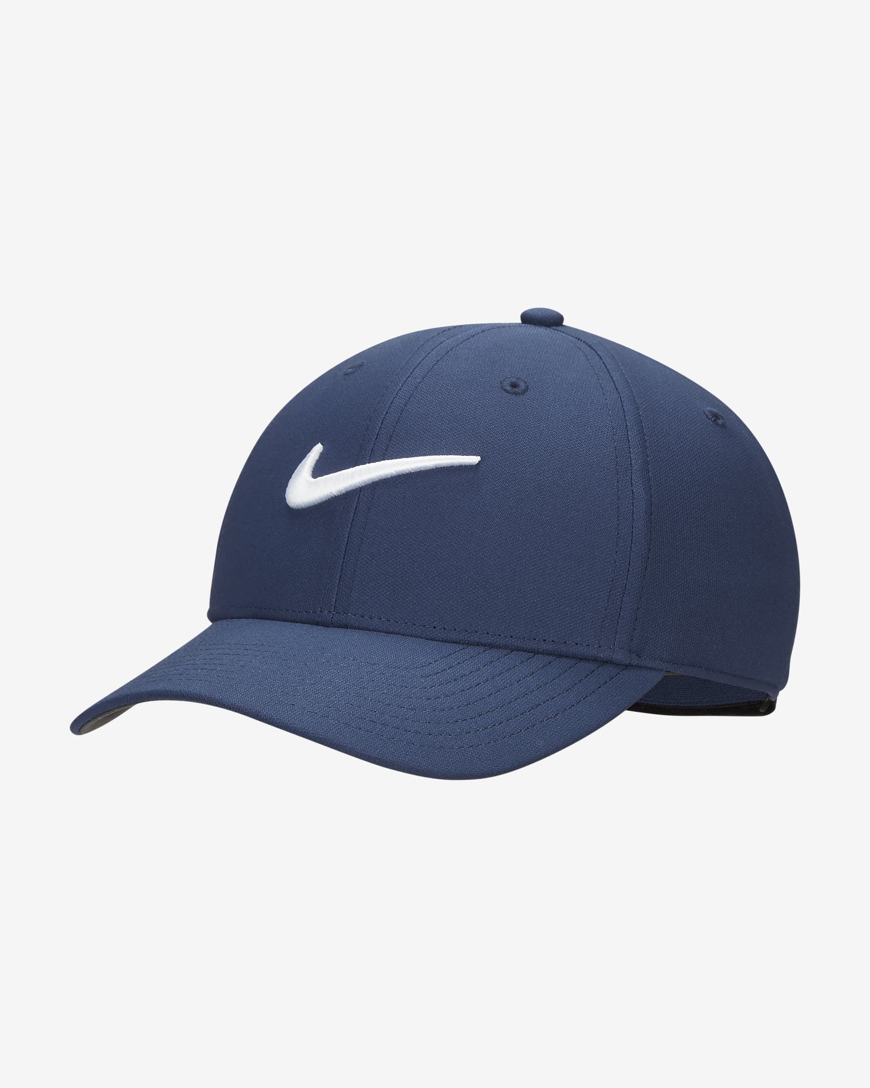 Nike | FB5625-410 | Dri-FIT Club Structured Swoosh Cap | Navy