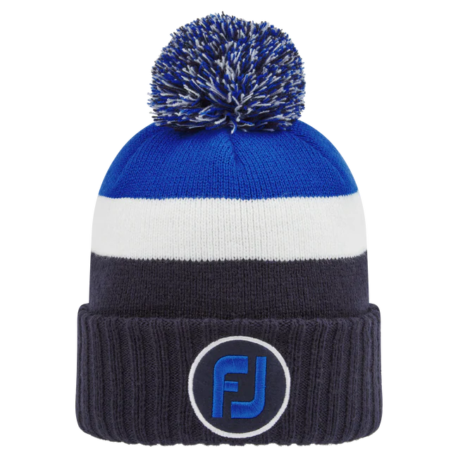 Footjoy | 35943 | PomPom Hat | Navy / White / Blue