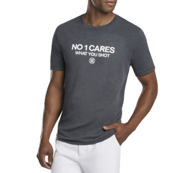 G/Fore | G4MS21K65 | No1 Cares What you Shot T-Shirt