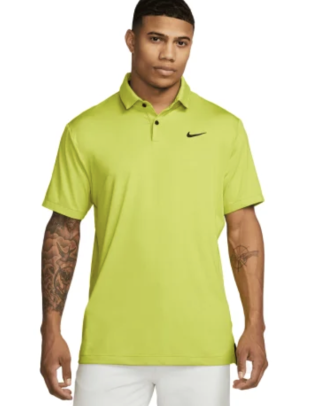 Nike | DH0822-308 | Dri-FIT Victory Men's Golf Polo | Bright Cactus / Black