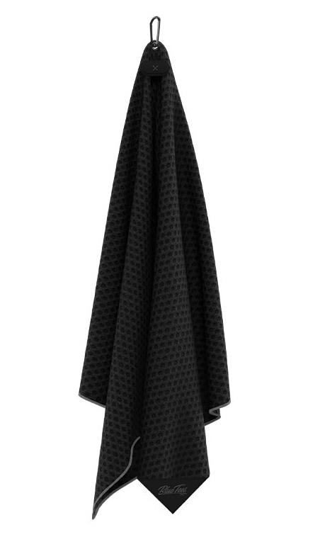 Blue Tees Golf | Magnetic Towel Standard | Black