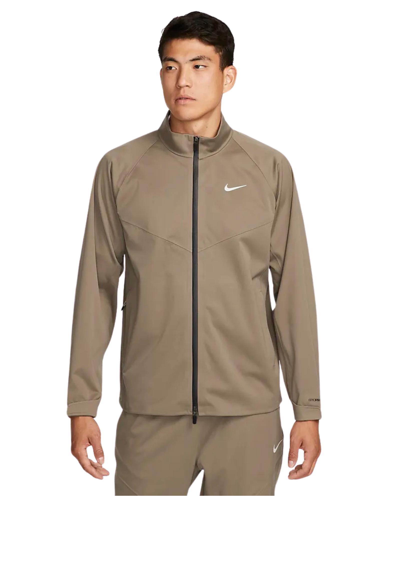 Nike | DN1955-040 |  Storm-FIT |  ADV Men's Full-Zip Golf Jacket | Olive Grey / Photon Dust